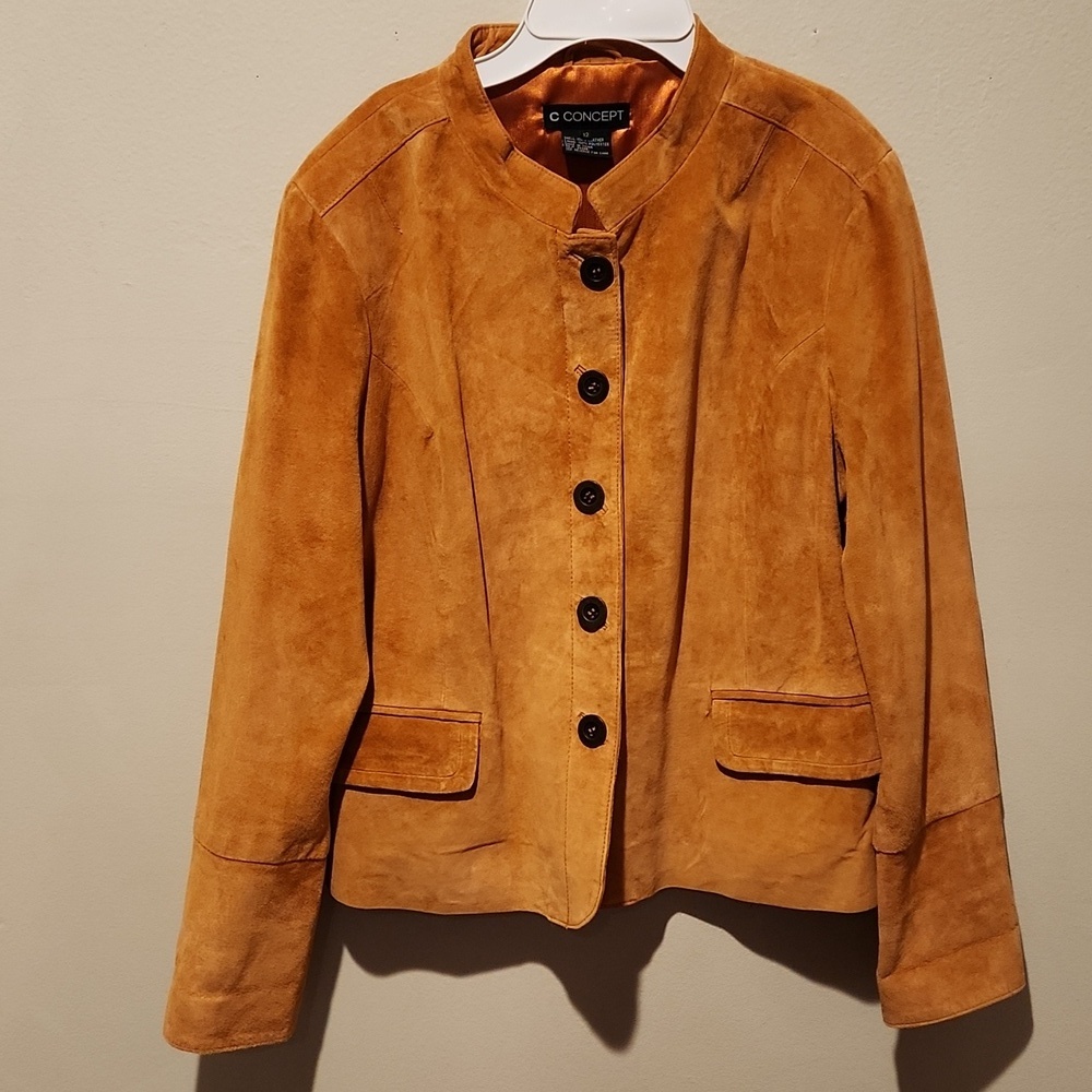 ❤️ C CONCEPT VINTAGE Y2K GENUINE LEATHER / SUEDE JACKET, 12
